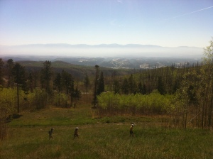 Looking Over Los Alamos, where we started, and the climbing isnt half over yet!